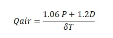 Поток охлаждаемого воздуха считается по формуле Поток охлаждаемого воздуха считается по формуле